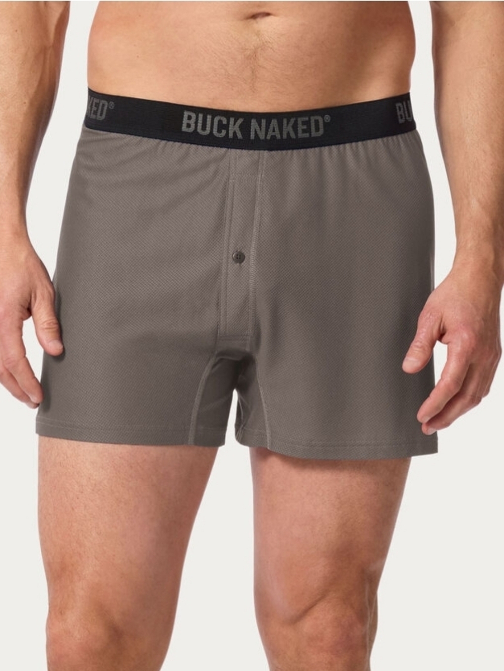 NWT Buck Naked Performance Boxers - Dark Gray